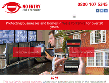 Tablet Screenshot of noentrysecurity.com